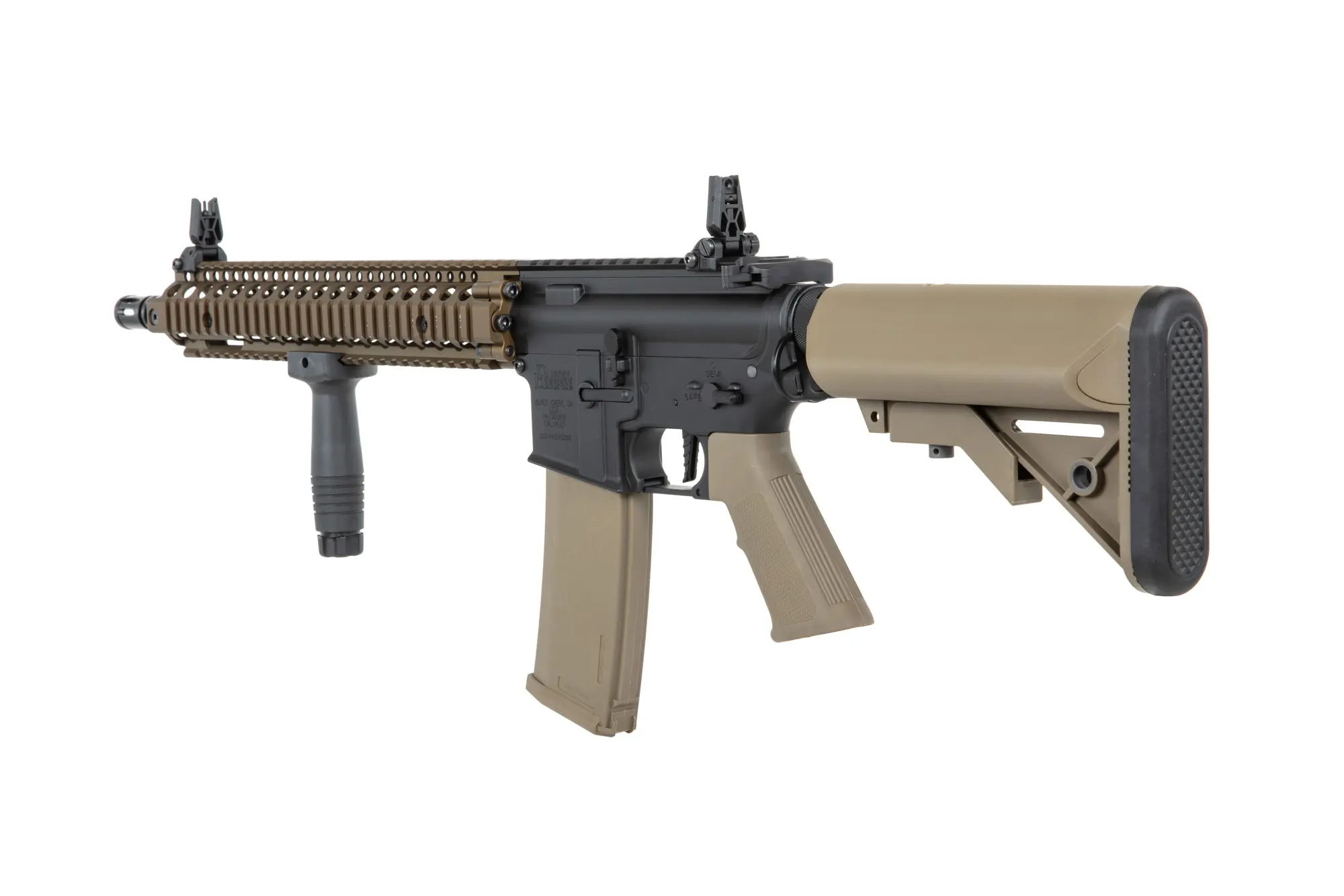 Daniel Defense® M4A1 Sopmod Block II SA-P26 PRIME max. 0,5J AEG mit HAL E.T.U, Dark Matter 27K Brushless Motor und Speedgears (CB) 