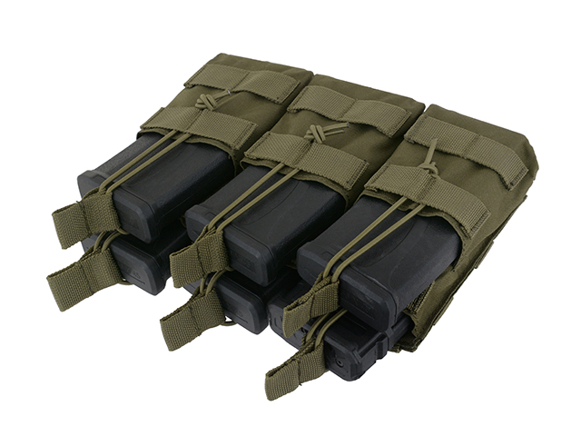Triple Stacker M4/M16/AR-15 Mag Pouch - OLIVE [8FIELDS]