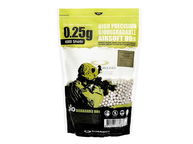 High Precision BIO 0.25g BBs 1KG/~4000Schuss [GUARDER]