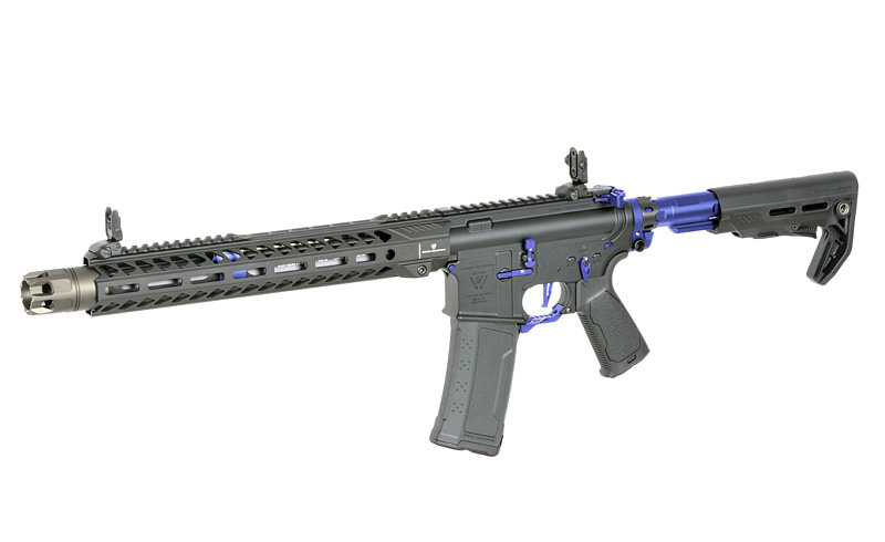 Strike Industries 13.5" Raiders Competition S-AEG mit Eshooter ETU, blaue Elemente