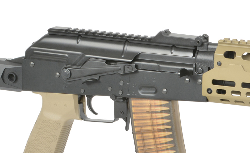 Strike Industries AK-TRAX mit Eshooter ETU max. 0,5J AEG TAN