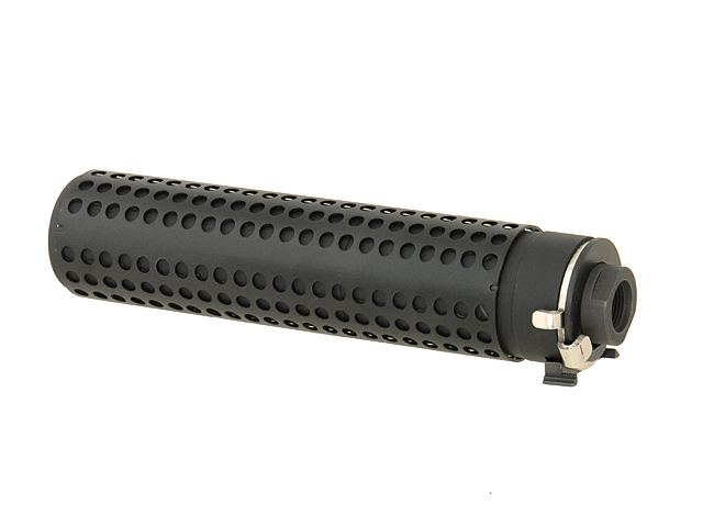 QD Schalldämpferdummy mit Flashhider, schwarz